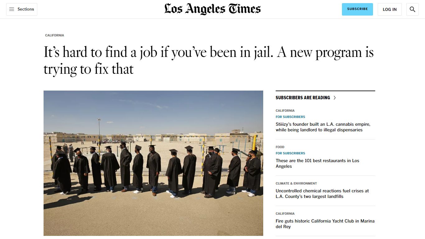 Out of jail but can't find work? L.A. County is trying to help - Los ...